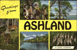 Greetings From Ashland Postcard