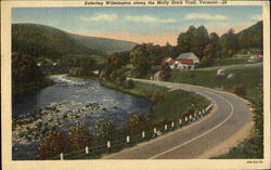 Entering Wilmington Along The Molly Stark Trail Scenic, VT Postcard Postcard
