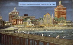 View From Million Dollar Pier Postcard