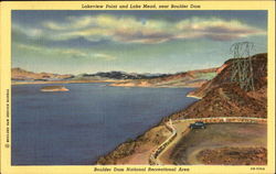 Lakeview Point And Lake Mead Boulder Dam, NV Postcard Postcard