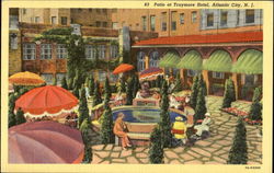 Patio At Traymore Hotel Postcard