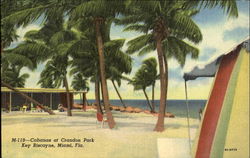 Cabanas At Crandon Park, Key Biscayne Miami, FL Postcard Postcard