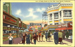 A Daily Scene On The Pike Postcard