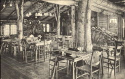 Dining Room With Rock Garden Rutland, VT Postcard 