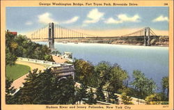 George Washington Bridge, Riverside Drive Postcard