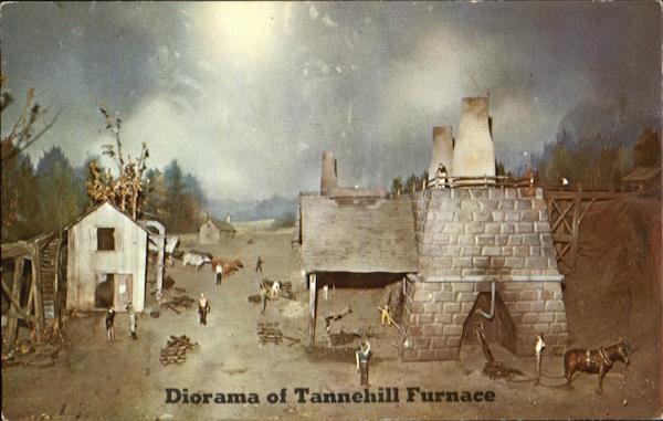 Diorama Of Tannehill Furnace, Tannehill State Park McCalla Alabama