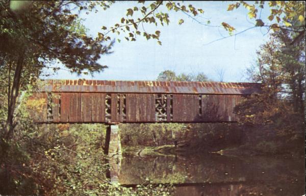 This Old Covered Bridge Still Serving The Public Swanzey New Hampshire