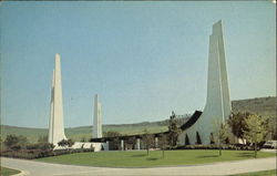 Memorial Chapel Whittier, CA Postcard Postcard