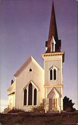 Mendocino Presbyterian Church California Postcard Postcard