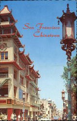 San Francisco Chinatown California Postcard Postcard