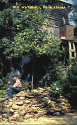 Old Watermill, Northwestern Alabama Postcard