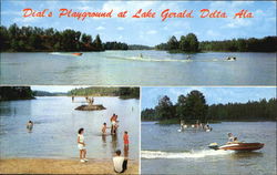 Dial's Playground At Lake Gerald, 9 Highway Delta, AL Postcard Postcard