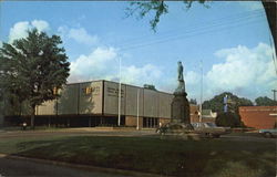 Noble Statue And U.S. Post Office, 11th Street and Quintard Ave Postcard