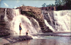 Desoto Falls, Desoto State Park Fort Payne, AL Postcard Postcard