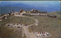 Aerial View Summit House Hotel Mount Washington, NH Postcard Postcard