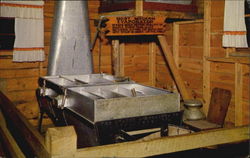 Maple Syrup Making Evaporator, Route 25 Postcard