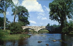 One Of The Few Old Stone Arch Bridges Postcard