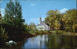 Reflections And Methodist Church North Sandwich, NH Postcard Postcard