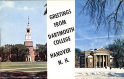 Greetings From Dartmouth College Postcard