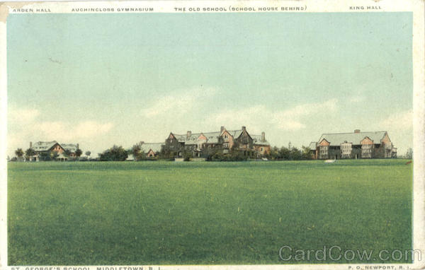 Arden Hall Auchincloss Gymnasium The Old School (School House Behind), St. George School Middletown Rhode Island