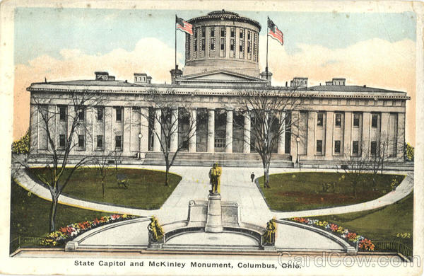 State Capitol and McKinley Monument Columbus Ohio