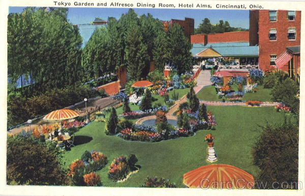 Tokyo Garden and Alfresco Dining Room, Hotel Alms Cincinnati Ohio