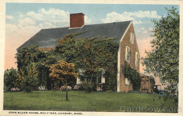 John Alden House, Built 1653 Duxbury Massachusetts