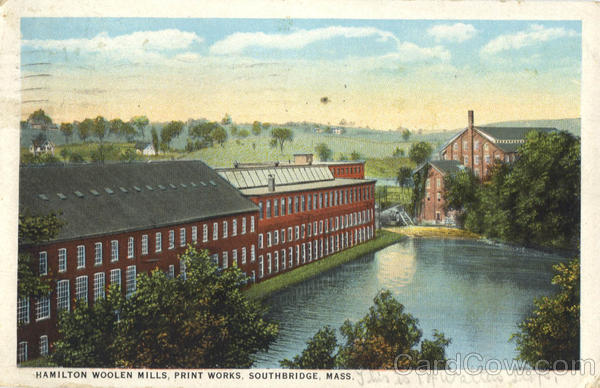 Hamilton Woolen Hills, Print Works Southbridge Massachusetts