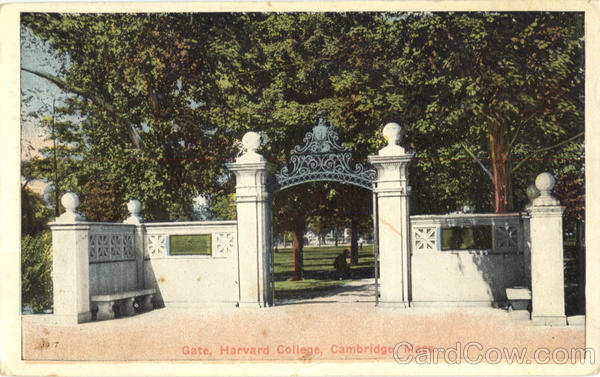 Gate, Harvard College Cambridge Massachusetts