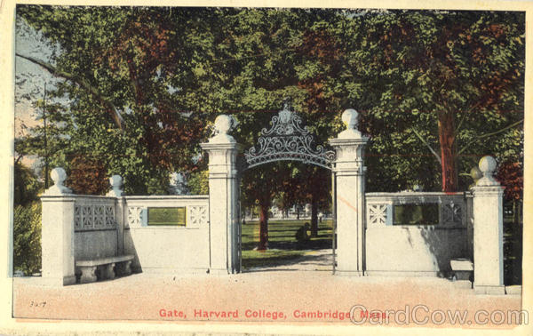 Gate, Harvard College Cambridge Massachusetts