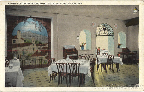 Corner of Dining Room, Hotel Gadsden Douglas Arizona