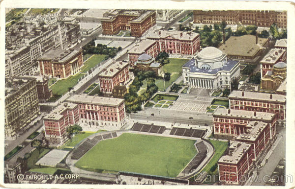 Aerial View, Columbia University New York City