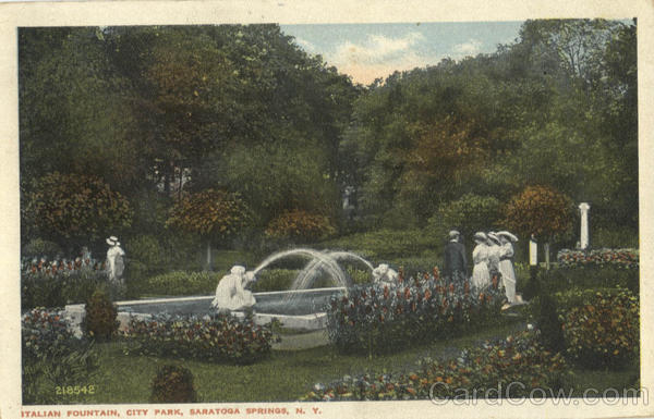 Italian Fountain, City Park Saratoga Springs New York