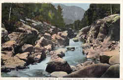 Saco River at Bemis Crawford Notch, NH Postcard Postcard