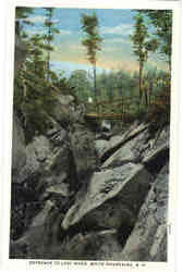 Entrance to Lost River White Mountains, NH Postcard Postcard