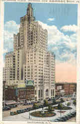 Exchange Place, Showing New Industrial Trust Co Providence, RI Postcard Postcard