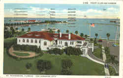 Yacht Club and Harbor St. Petersburg, FL Postcard Postcard