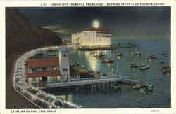 Casino Way Romance Promenade, showing Yacht Club and New Casino Postcard