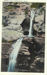 Double Falls Torrington, CT Postcard 