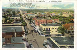 Central Ave. Looking West Postcard
