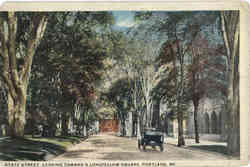 State Street, Looking Toward's Longfellow Square Postcard