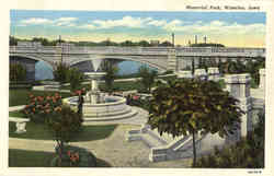 Memorial Park Waterloo, IA Postcard Postcard