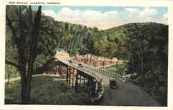 New Bridge Gassetts, VT Postcard Postcard