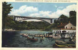 Schenley Lake, Panther Hollow, Schenley Park Pittsburgh, PA Postcard Postcard