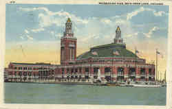 Recreation Pier, Seen From Lake Chicago, IL Postcard Postcard