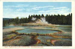 Castle Well And Castle Cone Yellowstone National Park, WY Postcard Postcard