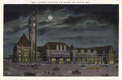 Union Station At Night St. Louis, MO Postcard Postcard