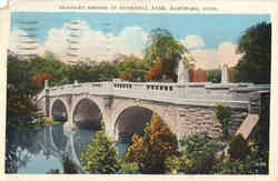 Hoadley Bridge In Bushnell Park Postcard