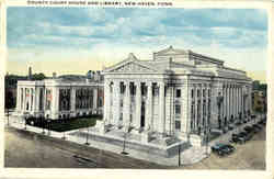 County Court House And Library New Haven, CT Postcard Postcard