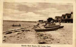 Hawks Nest Beach Old Lyme, CT Postcard Postcard